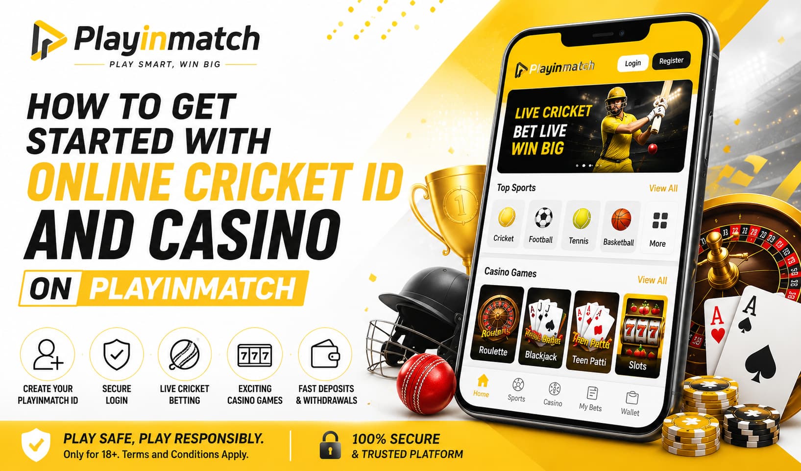 How to Get Started with Online Cricket ID and Casino on Playinmatch